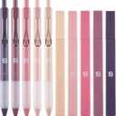 BLIEVE Aesthetic Highlighters and Gel Pens And Soft Tip, No Bleed Dry Fast Easy to Hold, for Bible Journaling Planner Notes School Office Supplies (Morandi)