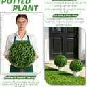 Artificial Boxwood Ball Bush- Faux Boxwood Decorative Balls for Backyard, Balcony,Garden, Wedding and Home Dcor (2, 22inch)