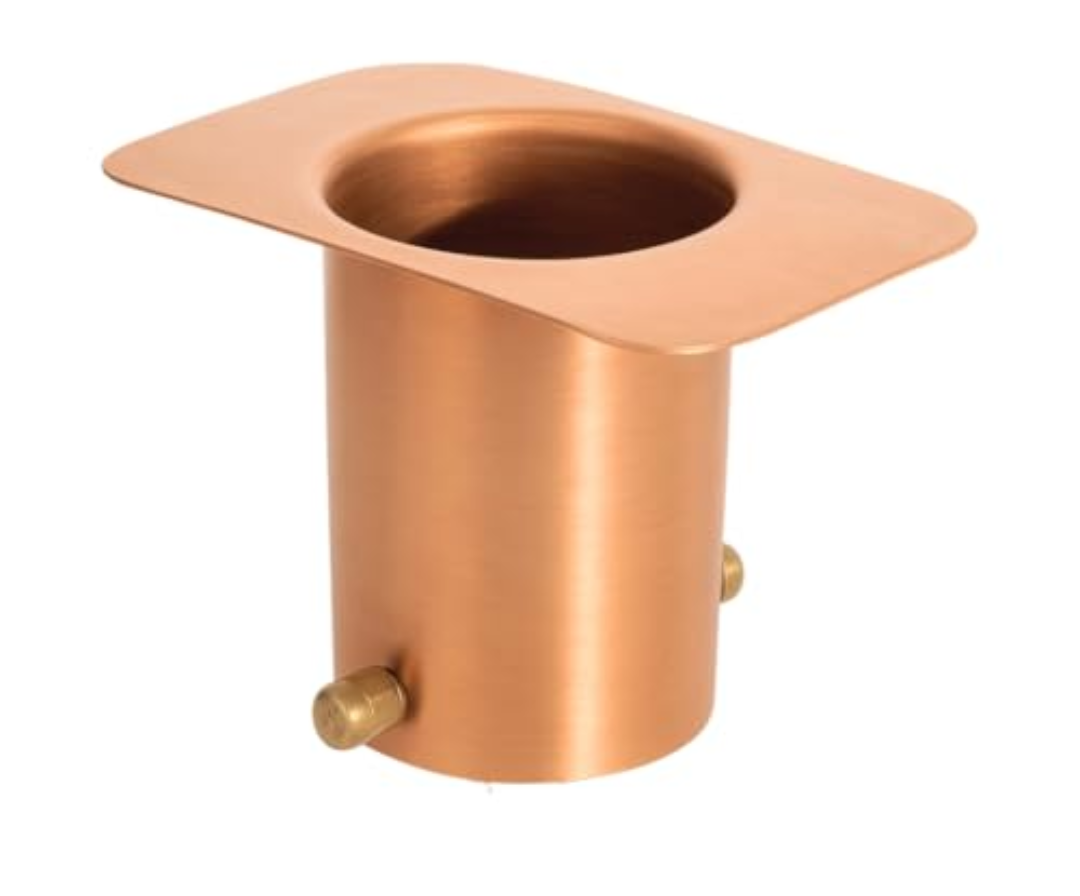 Monarch Rain Chains Pure Copper Gutter Adapter for Rain Chain Installation