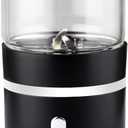 Electric Herb Grinder, USB-Rechargeable, 1.7oz Glass Herb Chamber - Ideal for Everyday Carry (Black2)