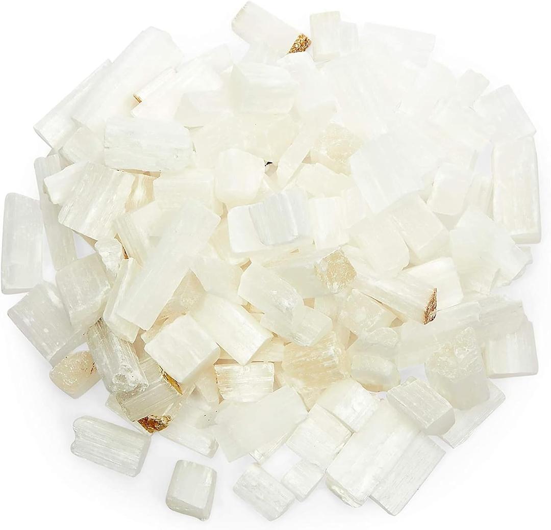 Small Selenite Wands, Healing Crystal Sticks (2 lbs) - Selenite Dust