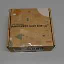 Hands-Free Baby Bottle - Anti-Colic Nursing System 4 oz Baby Bottle with Fast Flow Nipple/Teat 3m+ with Tube Straw Feeding System for Toddler (2 Bottles - Elephant)