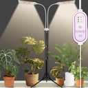 210 LED Grow Lights for Indoor Plants Full Spectrum, LED Plant Light with Stand, Adjustable Height, Plant Grow Lights with Auto 4/8/13/H Timer for Indoor Tall Plants