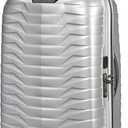 Samsonite Proxis Medium Hardside Luggage with Dual Spinner Wheels - Innovative Roxkin Lightweight Shell With Ultimate Durability- Includes TSA Lock, Ergonomic Telescoping Handle - Silver