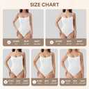 Square Neck Thong Bodysuits for Women for Daily Wear, Tank Top Body Suits for Womens (Medium)