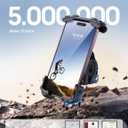 Lamicall Bike Phone Holder, Motorcycle Mount - Motorcycle Phone Holder, Handlebar Cell Phone Clamp, Scooter Phone Clip for iPhone Air 17 Pro Max, 16 15 Pro Max Plus, S20, More 4.7 to 6.8" Smartphones (Black)