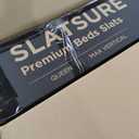 Meliusly SlatSure Queen Size Bunkie Board  Heavy Duty Vertical Bed Slats & Foldable Wooden Support Board for Sagging Mattress or Platform Bed Frame, Box Spring Alternative and Replacement