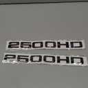 2pack OEM 2500HD Letter Nameplate Emblems 2500 HD Badge Compatible with Silverado Sierra Glossy (2007-2018 Redline)
