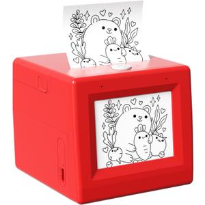 JUMP HERO Smart AI Voice Sticker Maker Machine,Mini Sticker Printer for Kids, Inkless Portable Thermal Stickerbox Printer with Photo Printing, DIY Label Maker for Scrapbooking, Crafts, Gift Wrapping