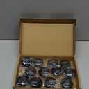 Jetec Magnetic Curtain Weights, Plastic Covered Heavy Duty No Sew Shower Curtain Magnets, Avoid Blowing Around, Work for Drapery, Tablecloth, Flag, Outdoor Liner(Black,12 Sets)