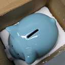 Blue Piggy Banks, Piggy Bank for Girls Boys Kids A New for White Piggy Bank for Boys,Girls,Kids,Adult Coin Bank