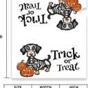 Halloween Dog Mailbox Cover 21x18 Inch, Halloween Trick Or Treat Post Letter Box Covers, Halloween Spooky Magnetic Waterproof Mail Wraps for Outdoor Yard Garden Standard Mailbox Decor