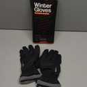 rivmount Winter Waterproof Ski Snow Warm Gloves for Women Men, Windproof Cold Weather Thermal with Touchscreen Fingers, for Running Driving Cycling Hiking Biking Outdoor Sports Daily Work (Medium, Black)