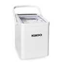 Igloo Automatic Self-Cleaning Portable Electric Countertop Ice Maker Machine with Handle, 26 Pounds in 24 Hours, 9 Ice Cubes Ready in 7 Minutes, with Ice Scoop and Basket (White)