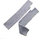 Winter Cashmere Knitted Arm Warmers with Thumb Hole Women Fingerless Long Gloves Stretchy Arm Sleeves Mittens (Light Gray)