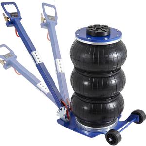 VEVOR Air Jack, 3 Ton/6600 lbs Triple Bag Air Jack, Airbag Jack with Six Steel Pipes, Lift up to 17.7", 3-5 s Fast Lifting Pneumatic Jack, with Adjustable Long Handles for Cars