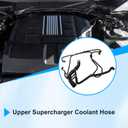 GXARTS Upper Supercharger Coolant Hose LR034637 Compatible with Land Rover Range Rover Sport 2014 2015 2016 2017 2018 2019 2020 2021 2022