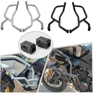 Motorcycle Engine Guard Highway Crash Bar Motorbike Frame Protection Bumper 800 MT Accessories fit for CFMOTO 800MT CR MOTO IBEX 800 Accessories 2021 2022 2023 2024 2025 (Black)