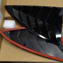 YHCDSEA for Model 3 Rear Side Window Shutter Cover Louver Sport Style Cool Exterior Decoration fit for Tesla Model 3 2017-2026 Accessories (Glossy Black)