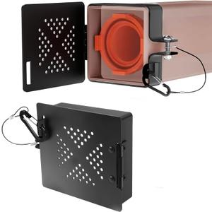 2 Pack Aluminum RV Bumper End Cap- Fits Standard 4-Inch Square Camper Bumpers, Sewer Hose Storage Cap with No-Insect Vent Holes, Motorhome Outdoor Travel Trailer Accessories Must Haves