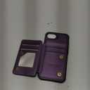 Vinich for iPhone 17e / 16e Wallet Case with Card Holder, RFID Blocking Credit Slots Kickstand Shockproof Phone Cover Fit for iPhone 16e & 17e 6.1" Purple