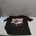 Oversized Football Shirts Women Game Day Tshirt Football Outfits Team Fan Gifts Tee Tops (Small, Black)