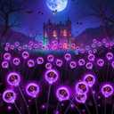 Halloween Decorations Outdoor Solar Eyeball Lights Purple: 6 Pack 36 Led Scary Halloween Lights Decoration, Waterproof Solar Yard Light Swaying Outside Decor for Pathway, Law, Party Gifts
