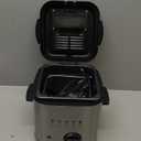 OVENTE Electric Deep Fryer, 1.5L Capacity, 800W with Adjustable Temperature, Viewing Window Lid, Removable Frying Basket & Cool-Touch Handles, Stainless Steel Countertop Fryer, Silver FDM1501BR