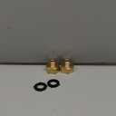 Joywayus 2PCS 3/4 GHT Female to 3/8 Compression Male Thread Adapter Pipe Fitting, Brass Reducer Faucet Connector Water Hose Adapter, Supply Line to Garden Hose Adapter for RV Kitchen Bathroom Plumbing