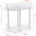 2-Pack Under Sink Storage Organizer,Pull Out Cabinet Organizer,Multi-purpose Sink Organizer for Bathroom Kitchen Drawer,Under Sink Organizers and Storage