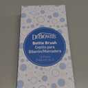 Dr. Brown's Reusable Sponge Baby Bottle Cleaning Brush Set with Suction Cup Stand, Scrubber and Nipple Cleaner, Blue 3-Pack