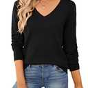 QUALFORT Women's Sweater 100% Cotton Long Sleeve Pullover Sweater Soft Lightweight Knit Tops 2025, Large