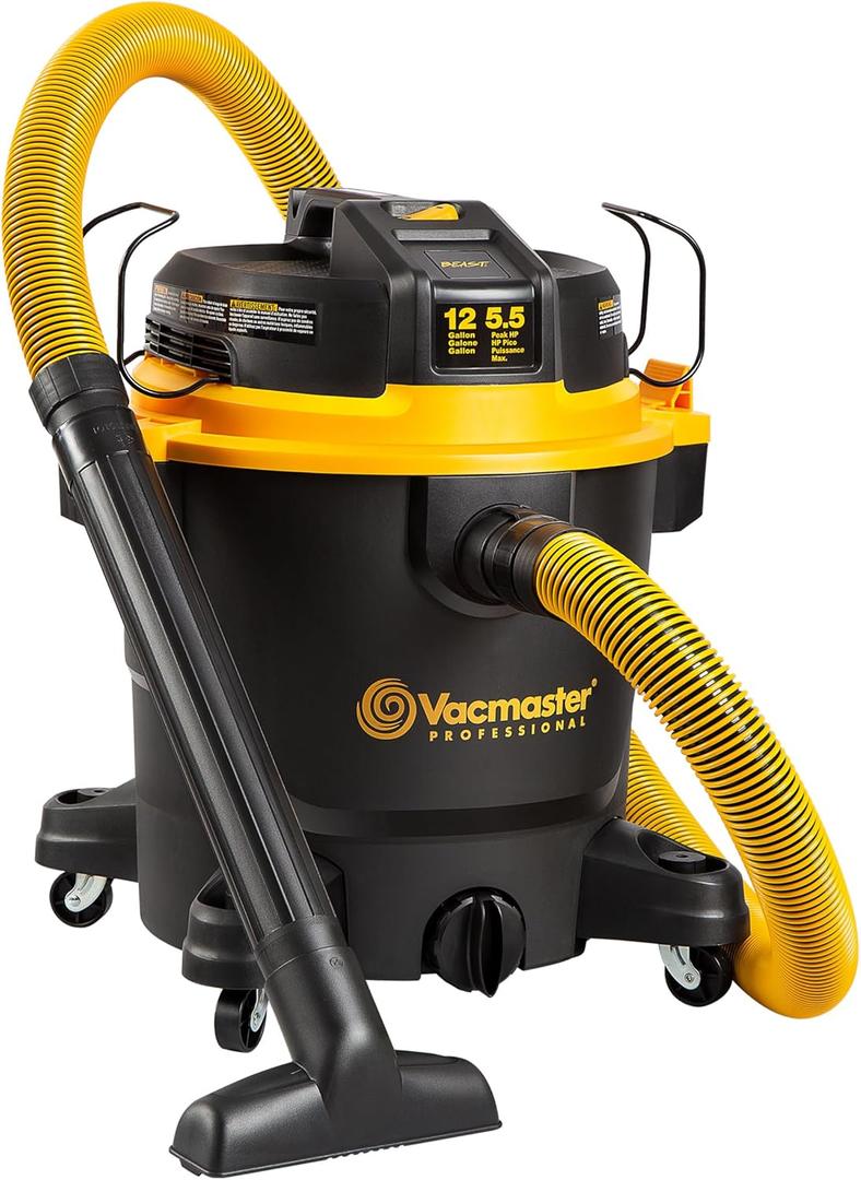 Vacmaster Professional Beast VJH1211 PF 0205 12-Gal 5.5 PHP Wet/Dry Vac