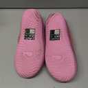 COFACE Women's Memory Foam House Slippers Arch Support Moccasin Winter Shoes Ladies Warm Fuzzy Faux Fur Collar With Indoor Outdoor Rubber Sole (9, Pink)