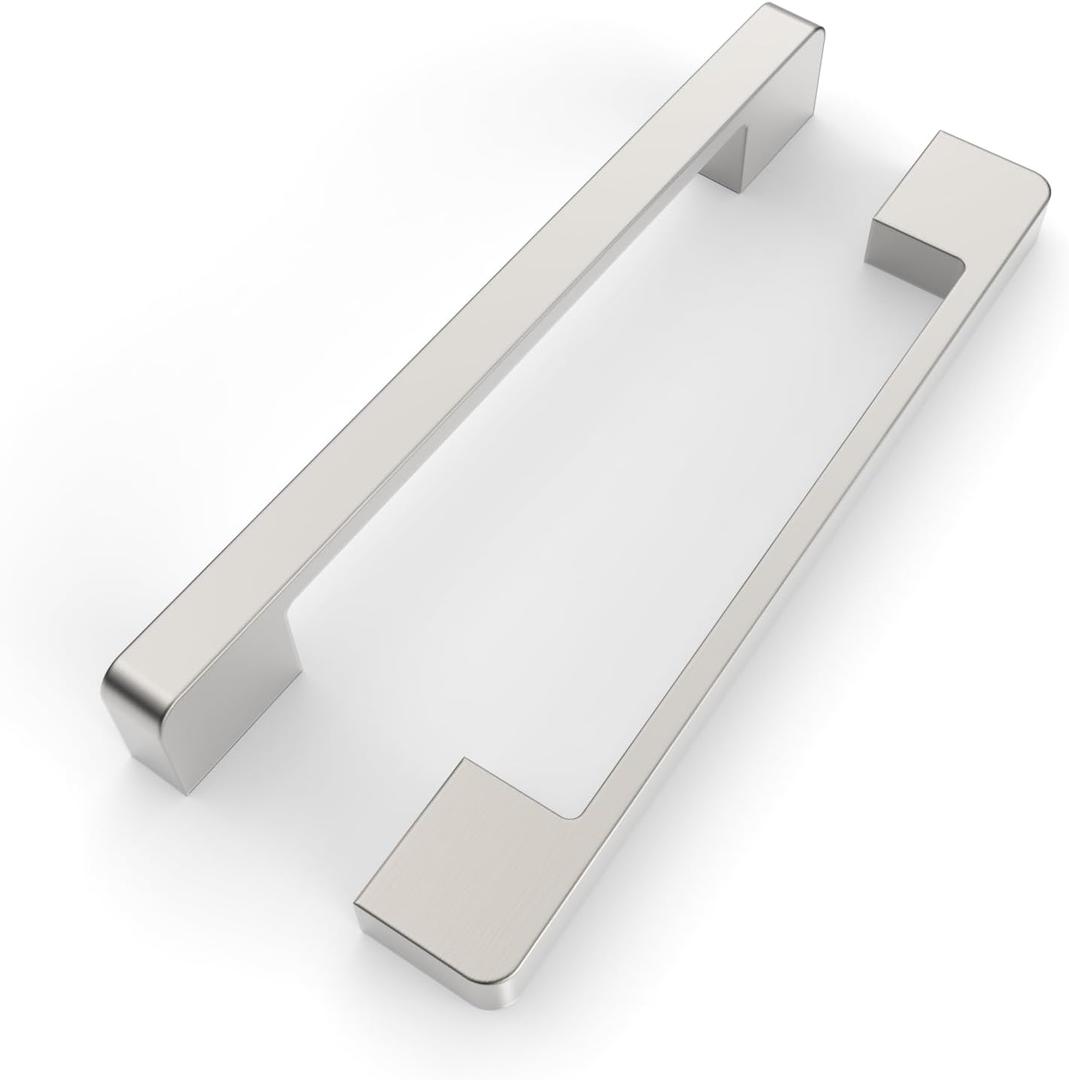 FILTA Brushed Nickel 6.3 Inch(160mm) Kitchen Cabinet Handles,10 Pack Satin Nickel Cabinet Pulls Cabinet Hardware for Cabinets Cupboard Drawer
