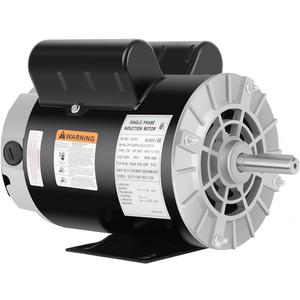 5 HP SPL Air Compressor Motor, 3450 RPM Electric Motor, 230V Single Phase Motor, Frame is 56HZ,7/8" Keyed Shaft Commercial-Duty CCW Rotatio for Air Compressors