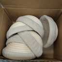 5 Inch Banneton Bread Proofing Basket Set of 6, Kikcoin Mini Sourdough Bread Baking Supplies, Small Banneton Basket Proofing Baskets for Sourdough Bread Baking