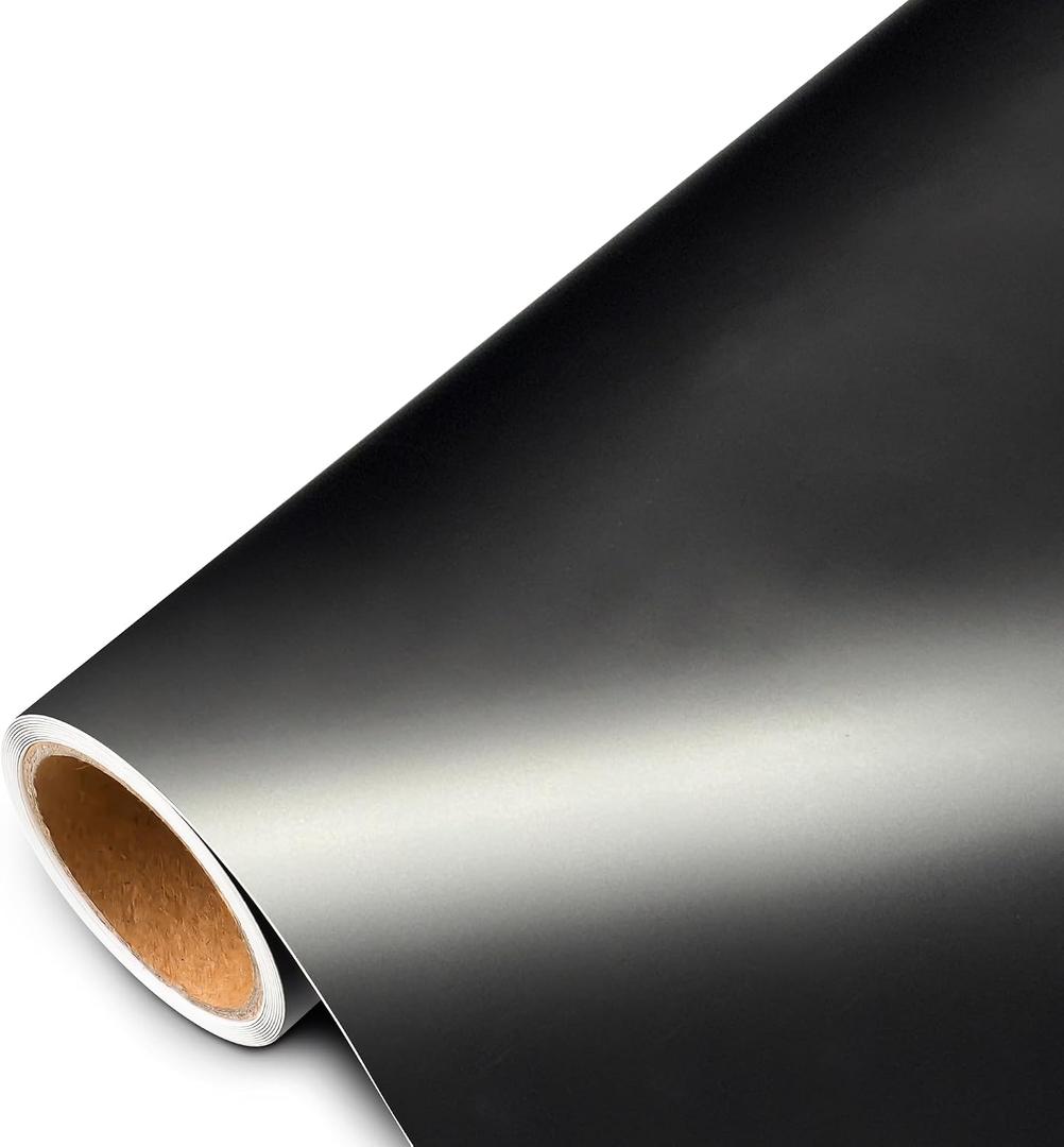 Matte Black Vinyl Wrap for Cars, 2ft x 5ft Vinyl Car Wrapping Film - Bubble Free Vehicle Sheet Roll for Body Protection, Scratch Resistance (Matte Black)