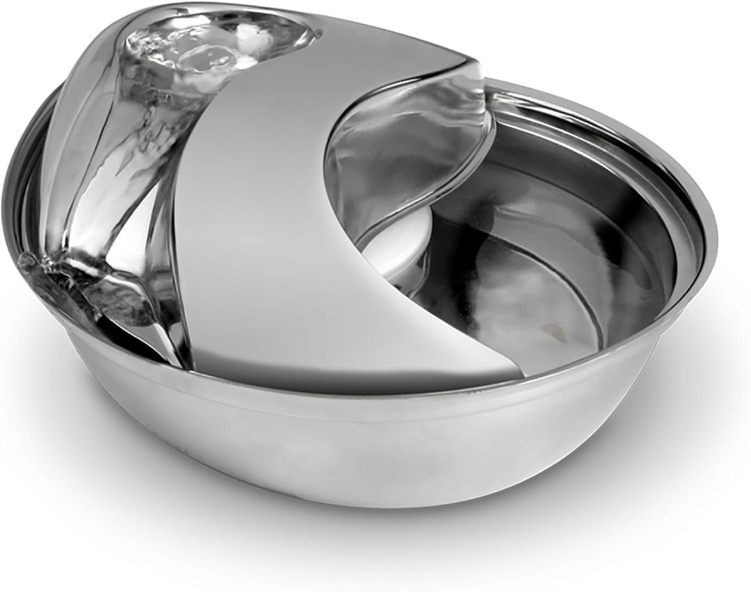 Pioneer Pet Stainless Steel Fountain Raindrop Design , 60oz