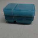 Pack Of 9, GoodCook Meal Prep Rectangle Two Compartment, Teal, Made without BPA  