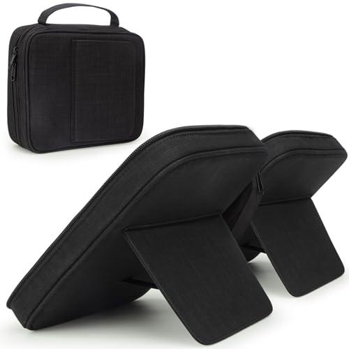 Bible Covers for Men & Women, Bible Case Carrying Church Bag with Book Stand, Bible Bag with Handle, Zipper and Multi-Pockets for Scripture Study Bible Protector (Black) : Office Products