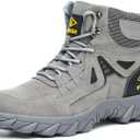 Steel Toe Boots for Men Safety Work Boots ComfortableIndestructible Industrial & Construction Shoes Mens Composite Toe Boots Size 5.5