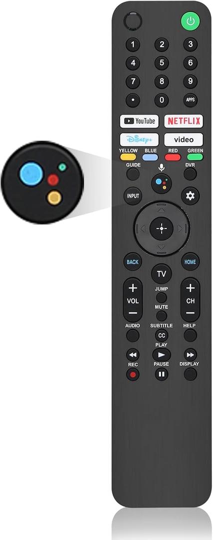 for Sony TV Remote, for All 2019-2025 Sony Replacement Remote Control for Bravia Smart TV with Voice Control.for Bravia XR/XBR/KD/K Series Google/Android TVsVoice Function Pairing Required