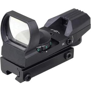 Red and Green Reflex Sight with 4 Reticles, 3/8" Dovetail Mount for Airgun Airsoft 11mm Rail and .22 RF