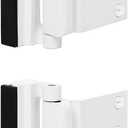 2 Pack Reinforcement Locks with 8 Screws, Childproof Night Lock Withstands 800 Lbs White