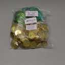 Sanwuta 600 Pcs St. Patrick's Day Gold Coins Plastic Gold Green Lucky Coins St. Patrick's Day Decorations 3 Clover Coins Shamrock Leprechaun Coins for Irish Party Table Favors