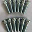 12 PCS Serrated Front Wheel Stud 1/2" Longer Than Stock Lug Bolt Extended Extra Length Replacement for Nissan NP300 Pathfinder Sentra Frontier D21 Xterra, Infiniti QX4