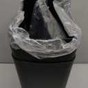 N. NETDOT 3 Pack 10 Liter Small Trash Can with lid, 2.6 Gallon,Garbage Can Slim Trash Bin Waste Basket for Bathroom,Kitchen,Bedroom,Living Room,Office,Laundry - Black