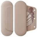 AGIKET Silicone Makeup Brush Holder Travel Cosmetic BagSoft Portable Cosmetic Face Brushes Holder with Upgrade Anti-Fall Out Magnetic Closure, Large Travel Makeup Brush Case - Walnut