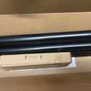 Double Curtain Rod 66 to 120 Inch, HOTOZON 1 Inch Heavy Duty Double Curtain Rods for Windows 54 to 116 Inches(4.5-9.6 ft), Telescoping Drapery Rod with Simple End Finials, Black